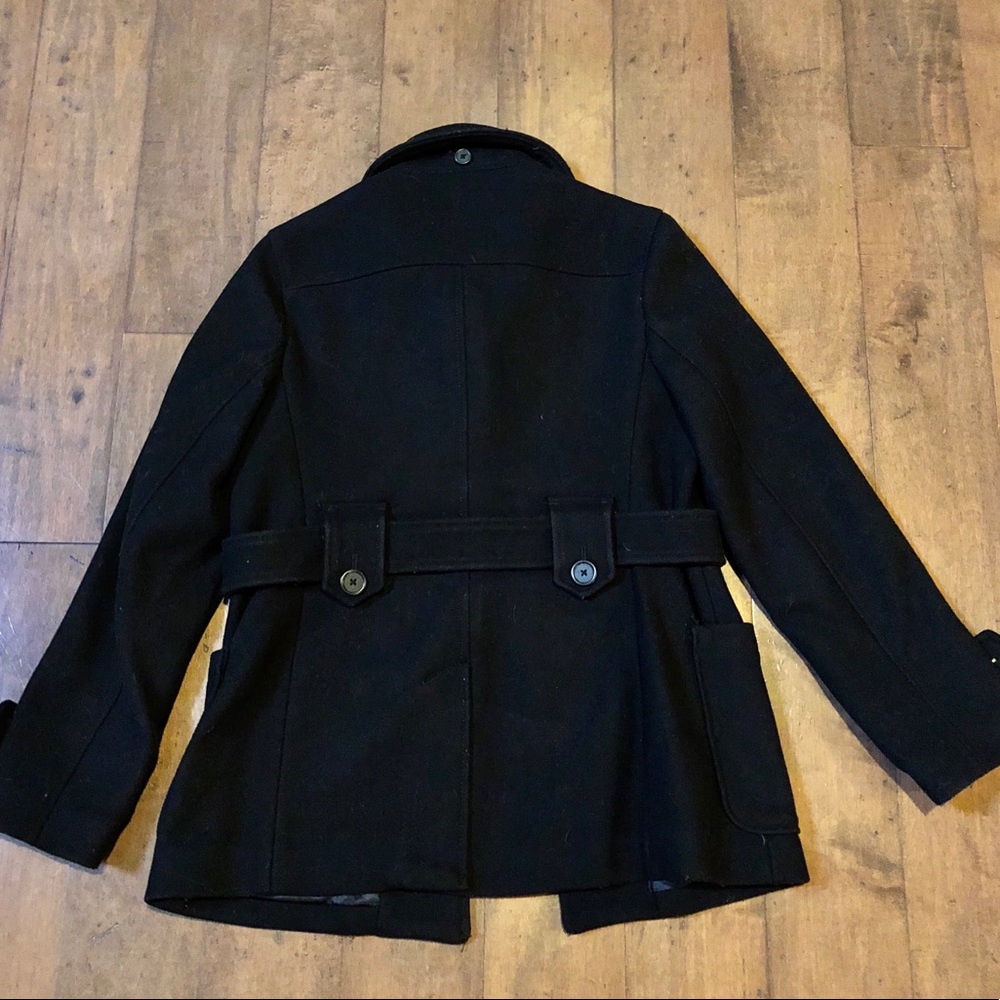 GAP Wool Pea Coat w/Detachable Hood Fully Lined - Picture 3 of 3